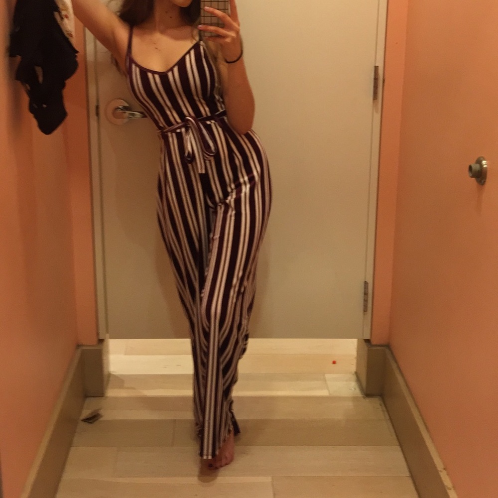 Stripe jumpsuit